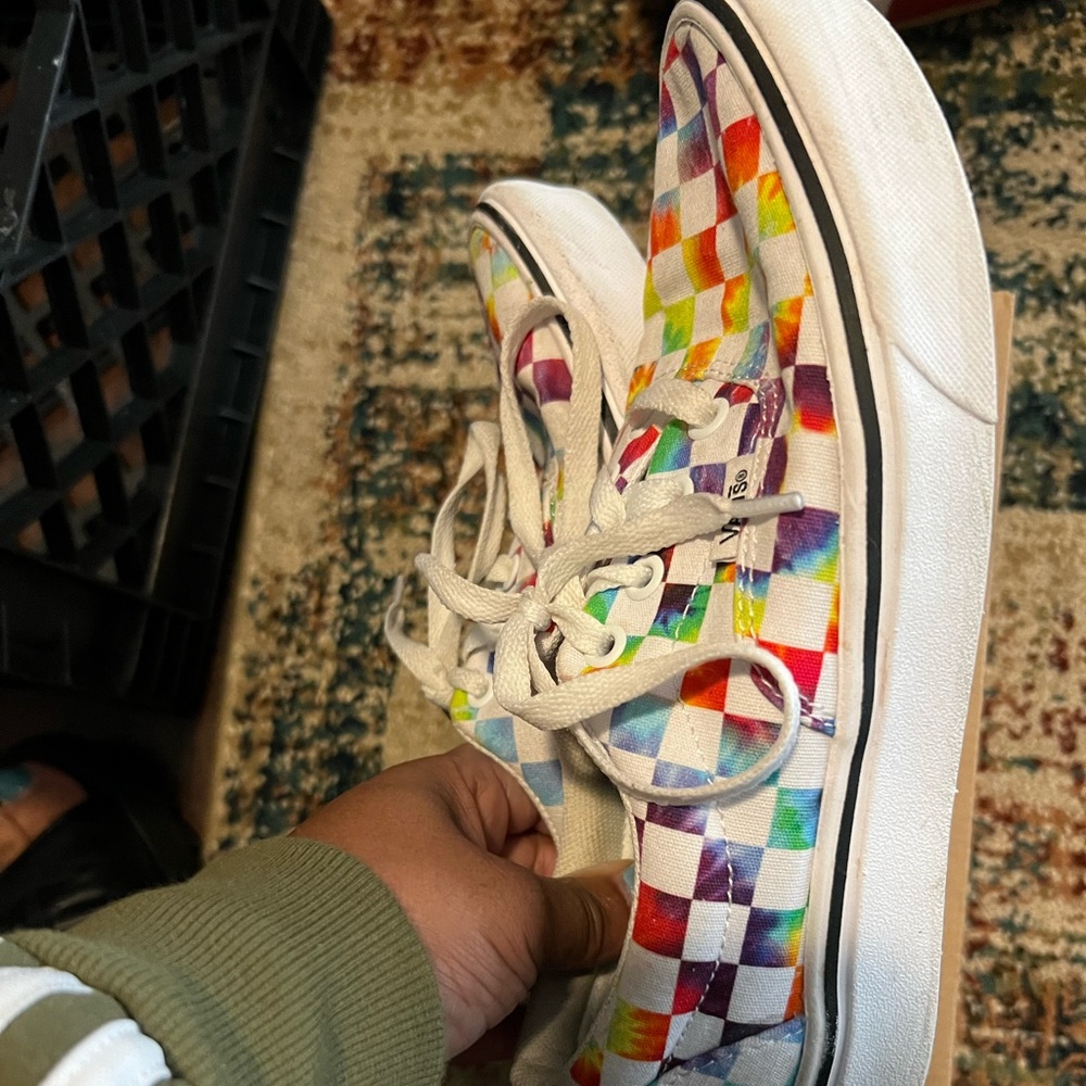 Multicolored Vans Euc - image 2